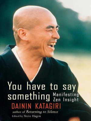 cover image of You Have to Say Something